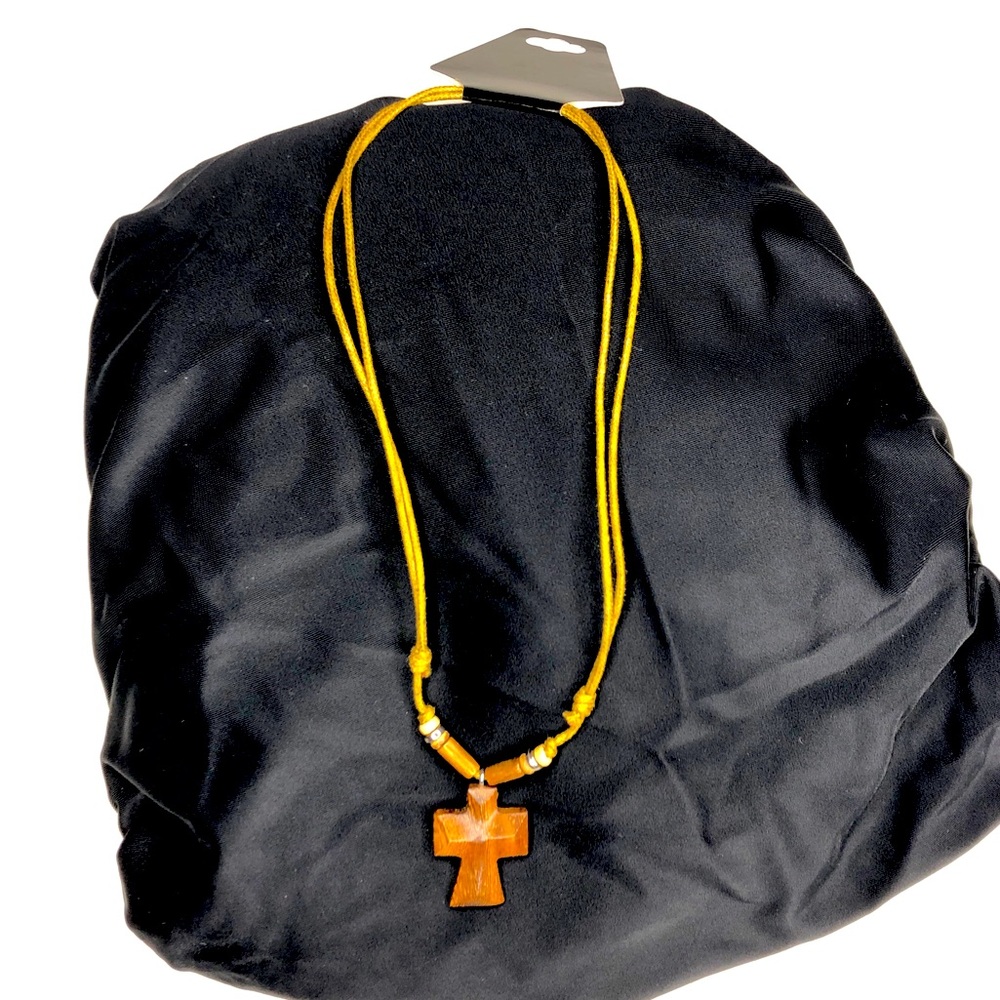 Wooden Cross Necklace